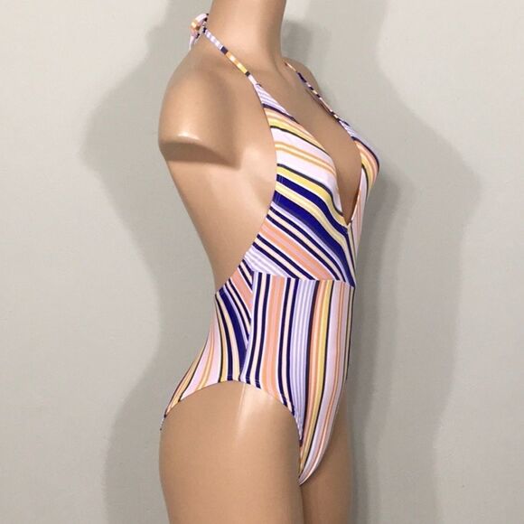 Bikini Lab stripe cheeky swimsuit. NWOT - Picture 5 of 9